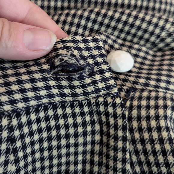 1940's HOUNDSTOOTH WOOL SKIRT SUIT jacket set 40's XS S - Picture 12 of 13